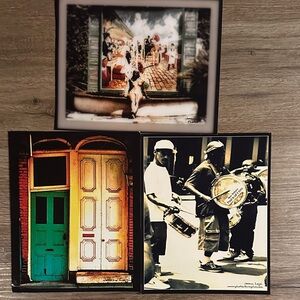NEW ORLEANS AUTHENTIC 8x10 Wall Art Prints - Multicolor Door & Parade Scenes